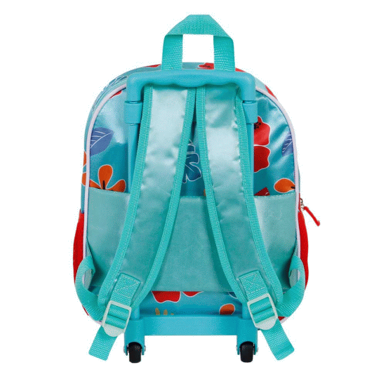 Lilo e Stitch Tropic Mochila 3D com Rodas Pequena, Azul ( Imagem 4 de 4 ) - Preview