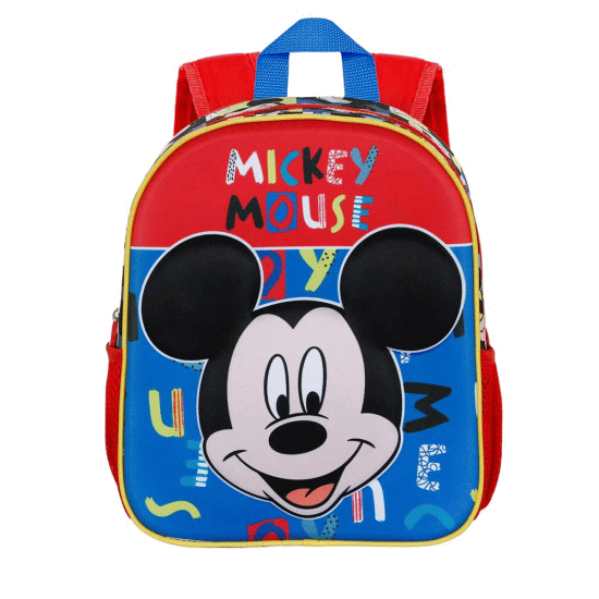Mickey Mouse Joyful Mochila 3D Pequena, Azul ( Imagem 2 de 3 ) - Preview