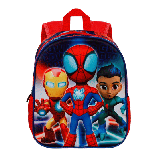 Homem-Aranha Glow Mochila 3D Pequena, Azul ( Imagem 3 de 4 ) - Preview