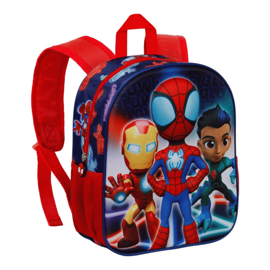 Homem-Aranha Glow Mochila 3D Pequena, Azul ( Imagem 4 de 4 ) - Preview