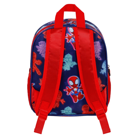 Homem-Aranha Glow Mochila 3D Pequena, Azul ( Imagem 2 de 4 ) - Preview