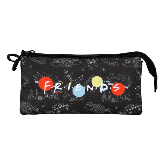 Friends Lights Estojo Triplo FAN 2.0, Preta ( Imagem 2 de 3 ) - Preview