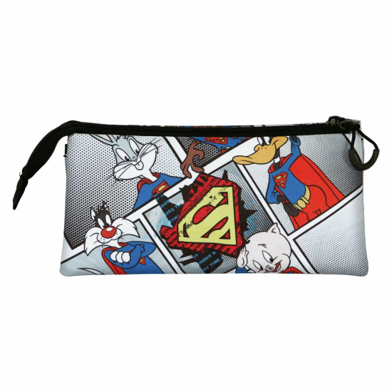 Looney Tunes Super Tunes Estojo Triplo FAN 2.0, Cinza ( Imagem 3 de 3 ) - Preview