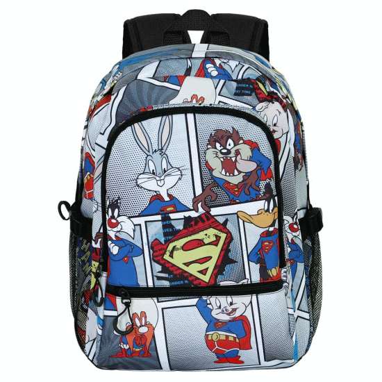 Looney Tunes Super Tunes Mochila Fight FAN 2.0, Cinza ( Imagem 2 de 3 ) - Preview