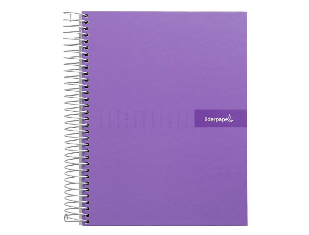 Caderno espiral liderpapel din a4 crafty capa forrada 120 f 90 gr quadricula 5mm 5 bandas de cores 4 furos cor violeta ( Imagem 3 de 26 ) - Preview