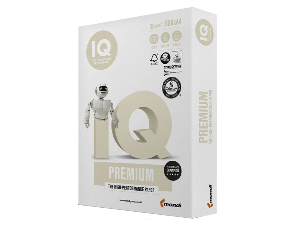 Papel fotocopia iq premium din a4 90 gr pack de 500 folhas ( Imagem 3 de 10 ) - Preview