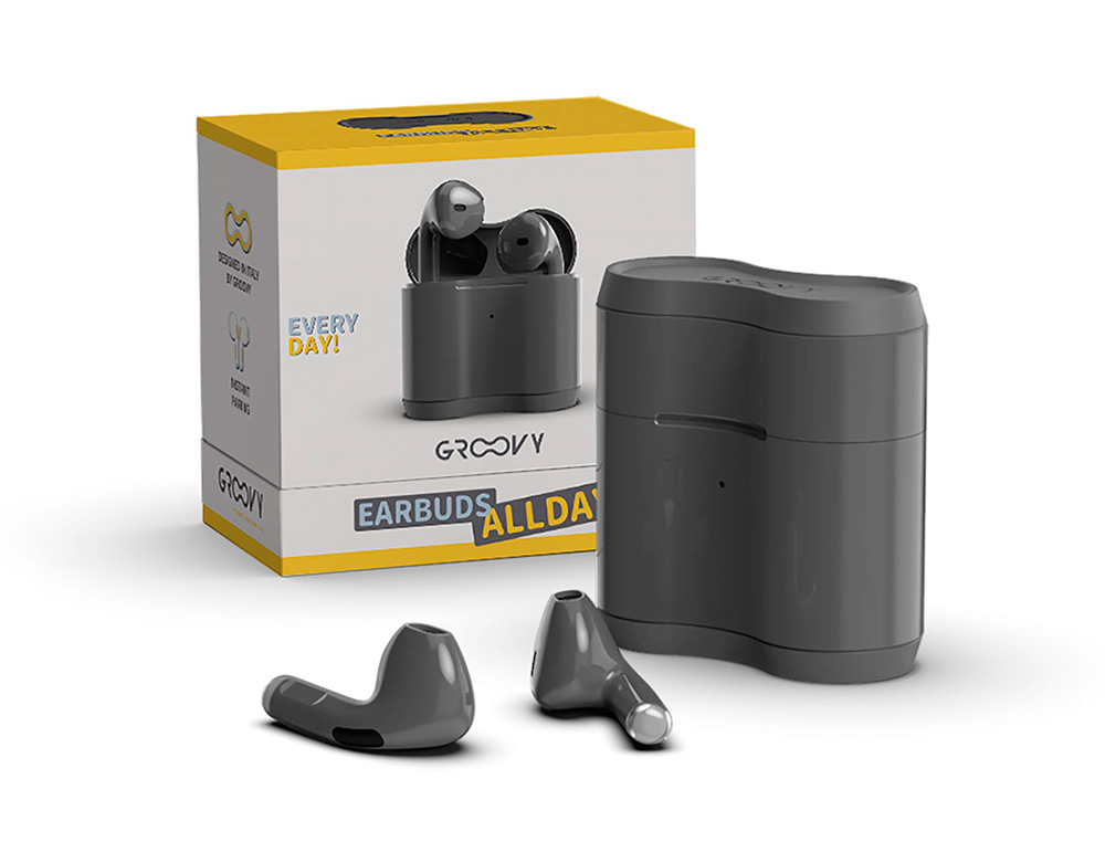 Auriculares groovy tws wireless cor preto ( Imagem 4 de 4 ) - Preview