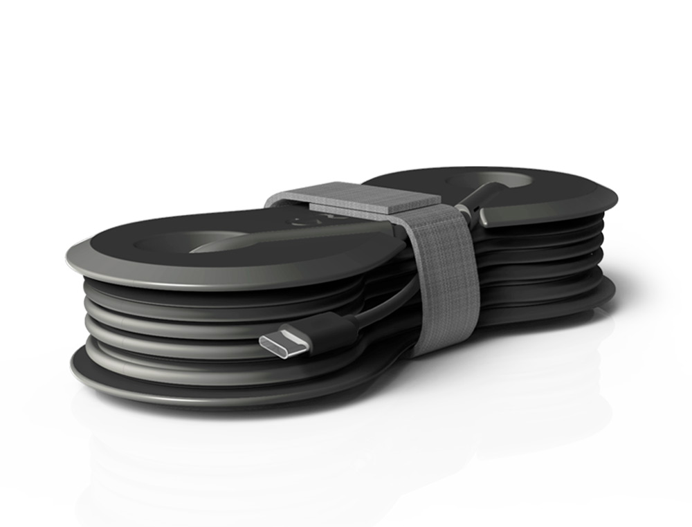 Auriculares groovy com microfone e estojo conector tipo-c cor preto ( Imagem 2 de 4 ) - Preview