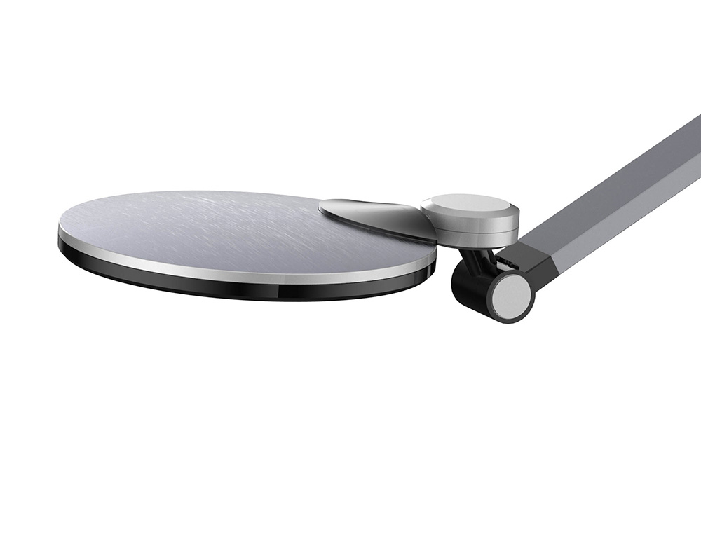 Candeeiro de escritorio q-connect secretaria profissional aluminio 9w 120 led carregador movel cor preto ( Imagem 4 de 15 ) - Preview