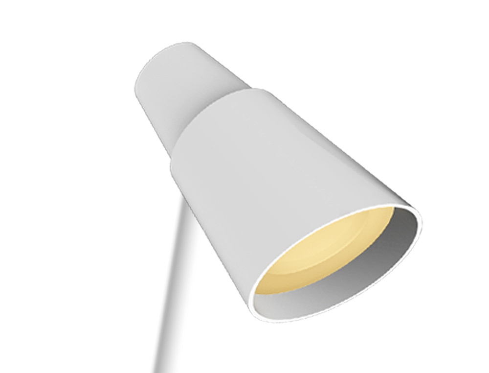 Candeeiro de escritorio q-connect secretaria abs tatil 6w 32 led 360lm cor branco ( Imagem 4 de 15 ) - Preview