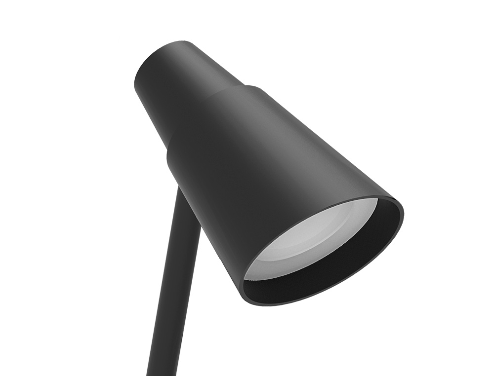 Candeeiro de escritorio q-connect secretaria abs tatil 6w 32 led 360lm cor preto ( Imagem 4 de 15 ) - Preview