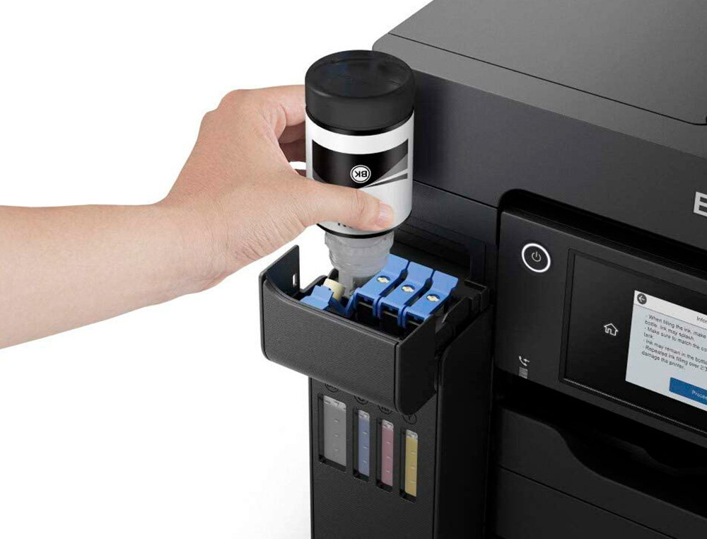 Multifuncoes epson ecotank et-5850 tinta 32 ppm 4800x2400 dpi impressora copiadora scanner fax wifi ( Imagem 3 de 5 ) - Preview