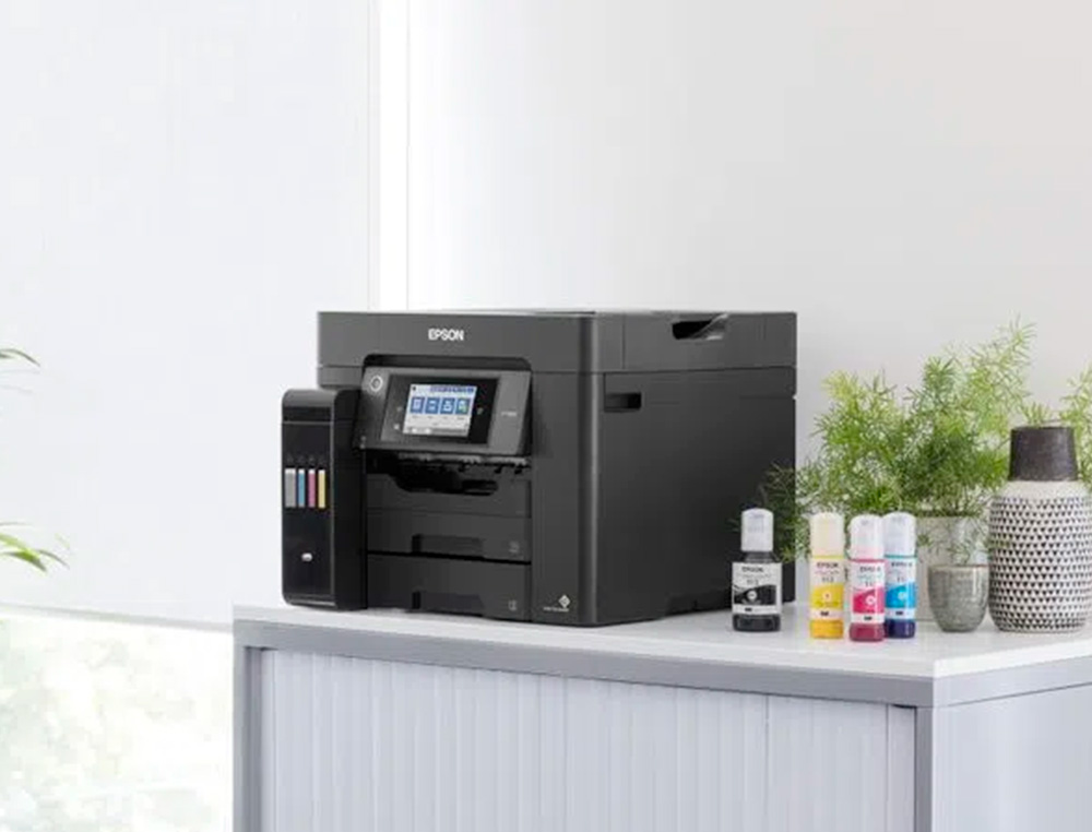 Multifuncoes epson ecotank et-5850 tinta 32 ppm 4800x2400 dpi impressora copiadora scanner fax wifi ( Imagem 5 de 5 ) - Preview
