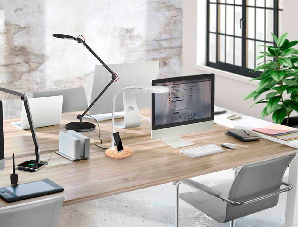 Candeeiro de escritorio cep silva flex base bambu 160x160x600 mm ( Imagem 2 de 3 ) - Preview