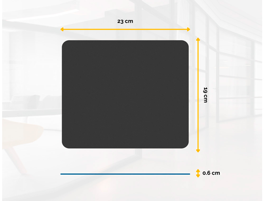Tapete para rato fellowes stardard reciclado 50% cor preto ( Imagem 4 de 5 ) - Preview