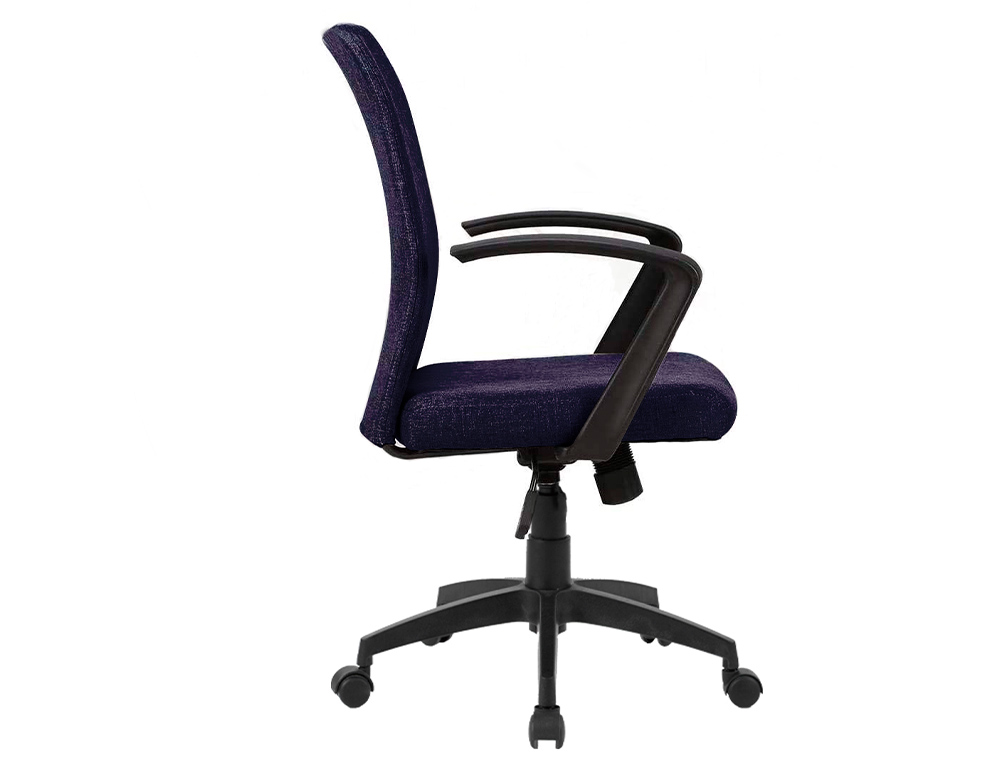Cadeira de escritorio q-connect base nylon regulavel em altura 895+110mm altura 580mm largura 550mm profundidade tecido ( Imagem 3 de 5 ) - Preview