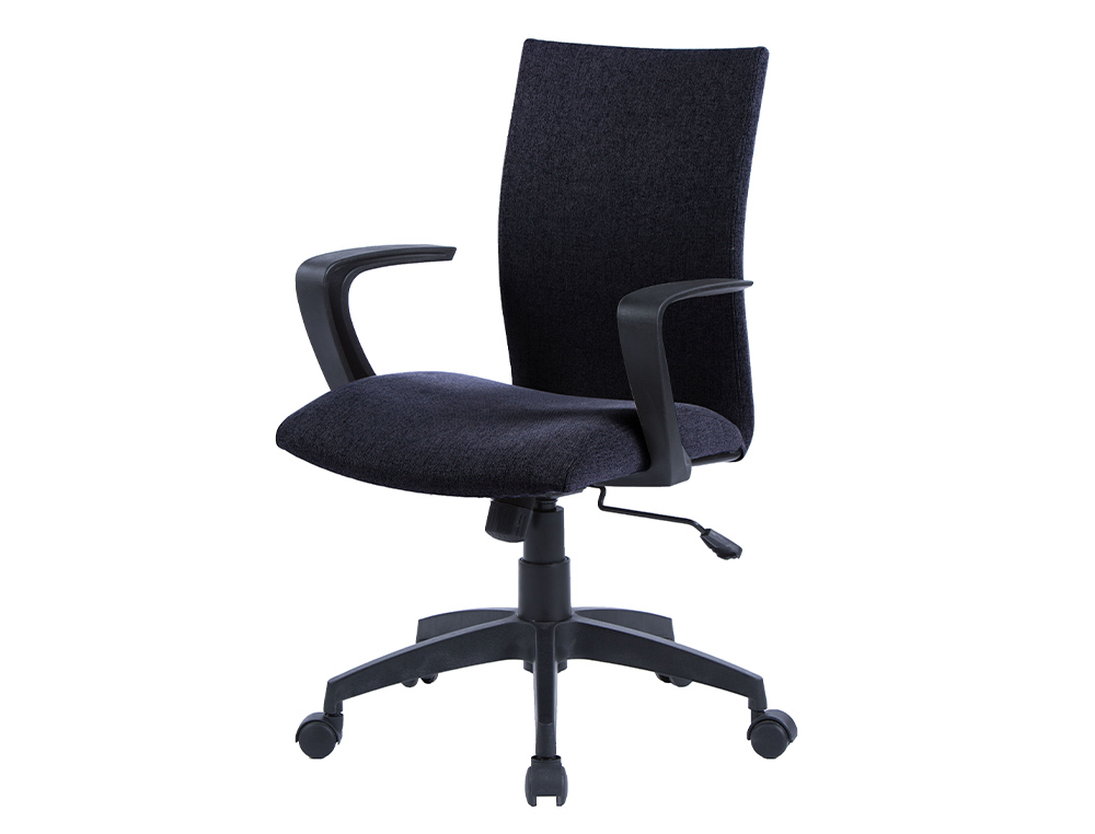 Cadeira de escritorio q-connect base nylon regulavel em altura 895+110mm altura 580mm largura 550mm profundidade tecido ( Imagem 4 de 5 ) - Preview