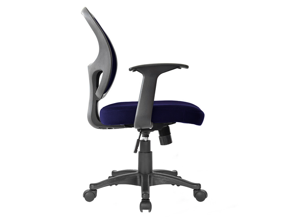 Cadeira de escritorio q-connect encosto medio regulavel em altura 870+120mm altura 550mm largura 590mm profundidade tec ( Imagem 3 de 6 ) - Preview