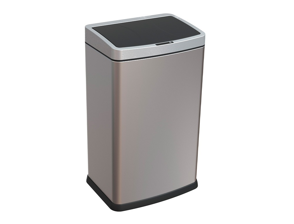 Cesto de papeis q-connect metalico com sensor automatico capacidade 60 litros ( Imagem 2 de 5 ) - Preview