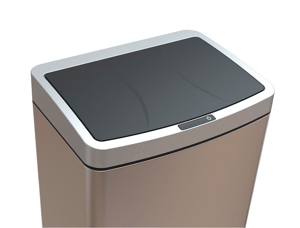 Cesto de papeis q-connect metalico com sensor automatico capacidade 60 litros ( Imagem 4 de 5 ) - Preview