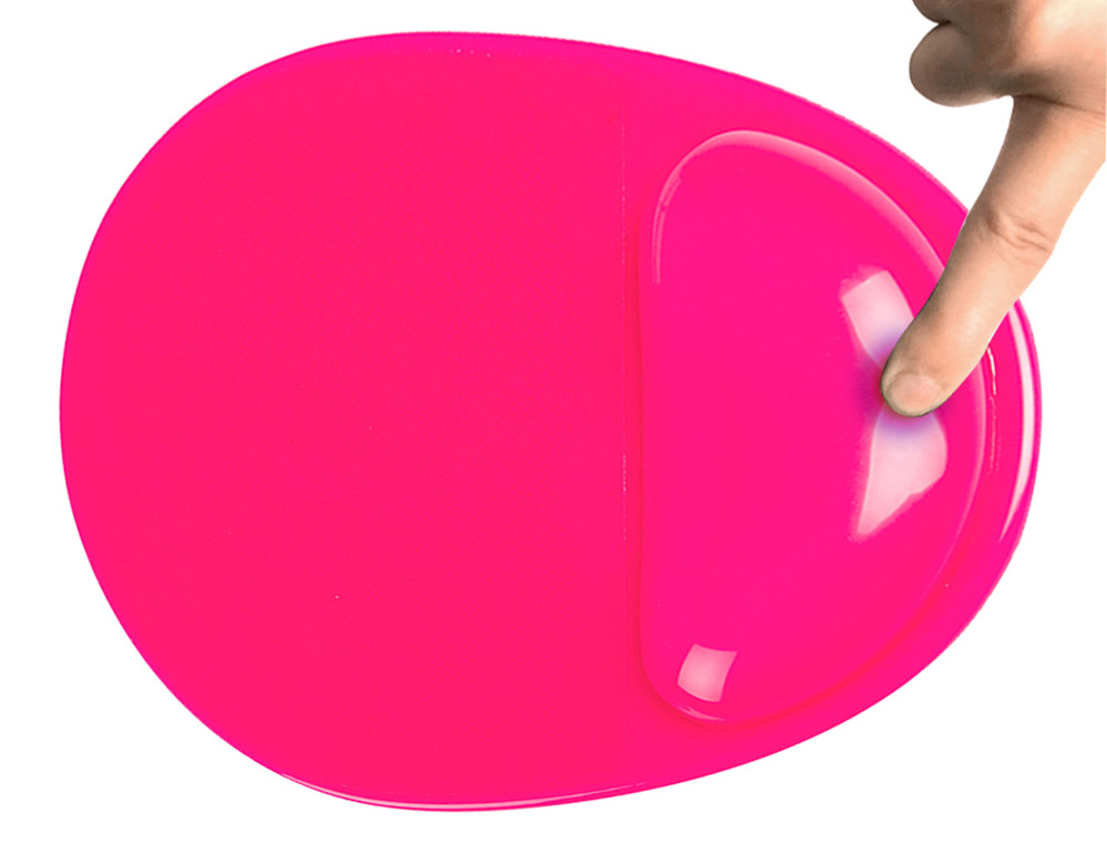 Tapete para rato q-connect com apoio de pulsos de gel e pvc cor rosa ( Imagem 4 de 6 ) - Preview