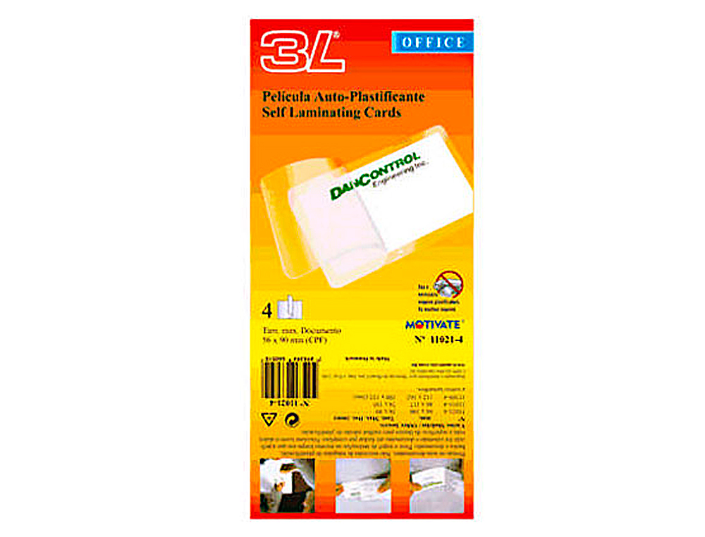 Bolsa de plastificar manual 3l office a frio 300 mc din a4 com dorso adesivo pack 10 unidades ( Imagem 2 de 16 ) - Preview