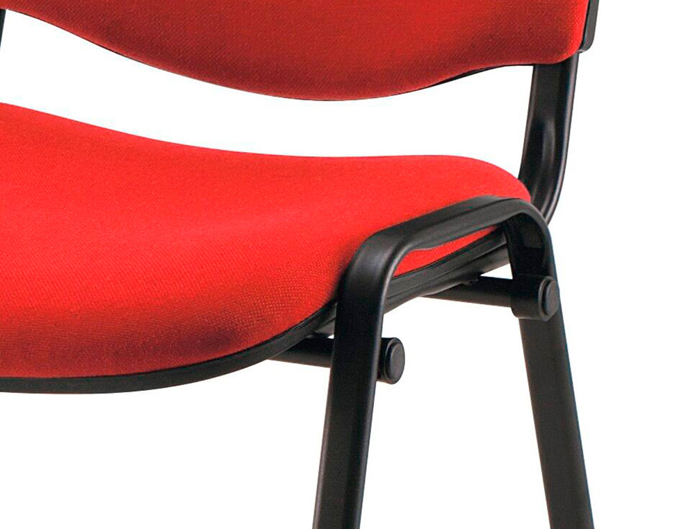 Cadeira de escritorio q-connect 81 x 46,5 x 44 cm de cor vermelho ( Imagem 5 de 6 ) - Preview