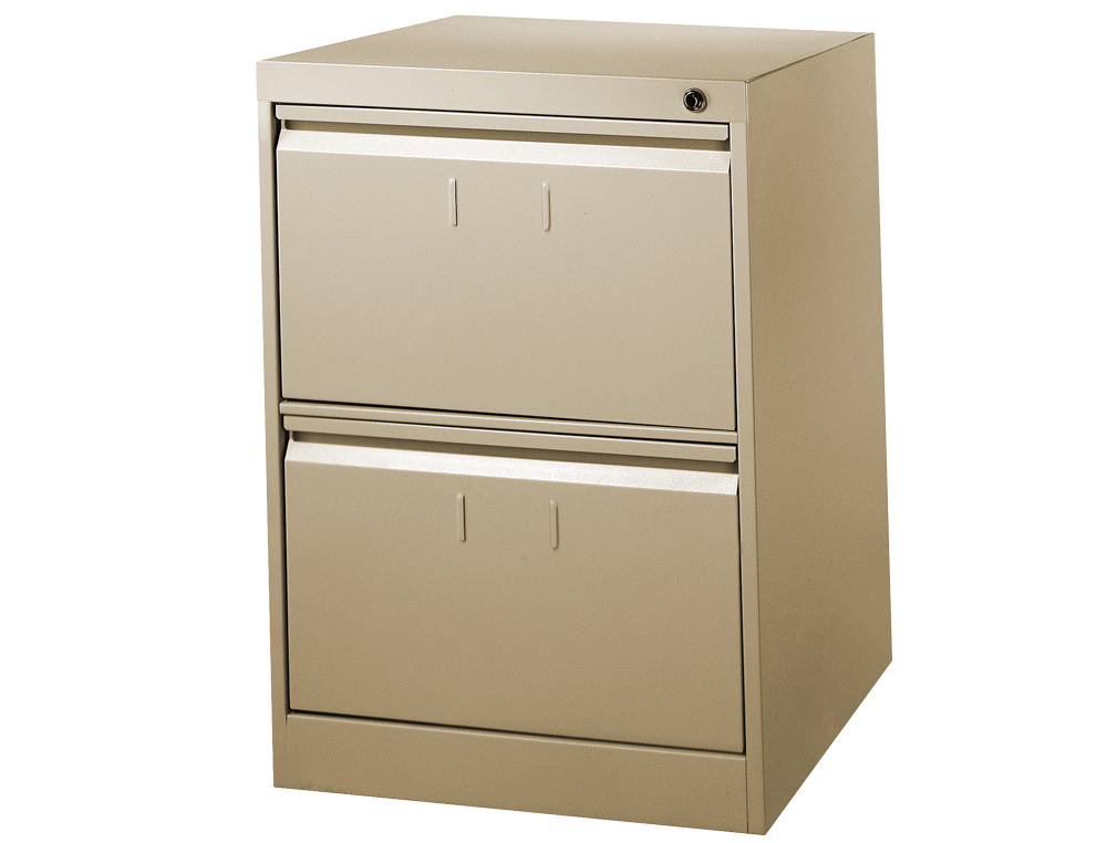 Ficheiro metalico para capas de suspensao com 2 gavetas 710 x 475 x 650 mm na cor bege ( Imagem 2 de 2 ) - Preview