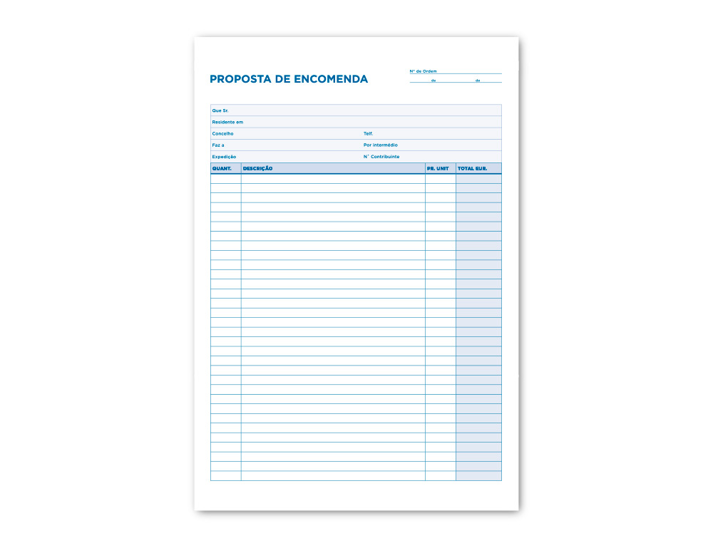 Bloco encomendas duplicado 215x315 mm ( Imagem 3 de 3 ) - Preview