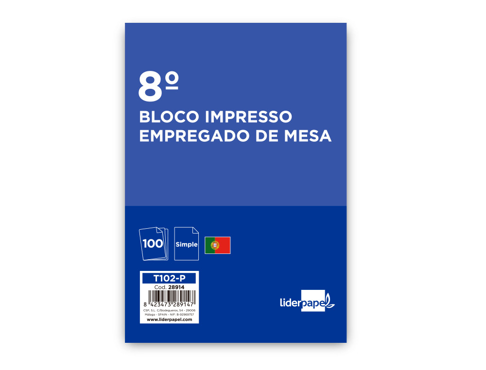 Bloco empregado de mesa simples 105x155 mm (10 unidades) ( Imagem 2 de 4 ) - Preview