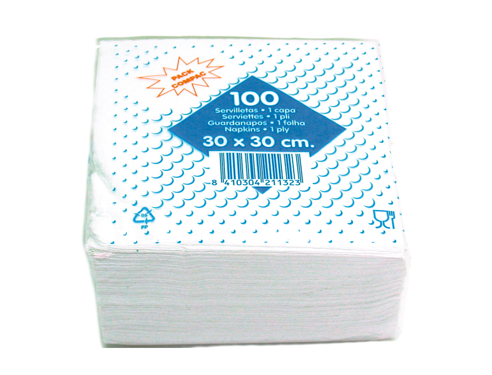 Guardanapos de algodao 30x30 cm pack de 100 unidades ( Imagem 2 de 2 ) - Preview
