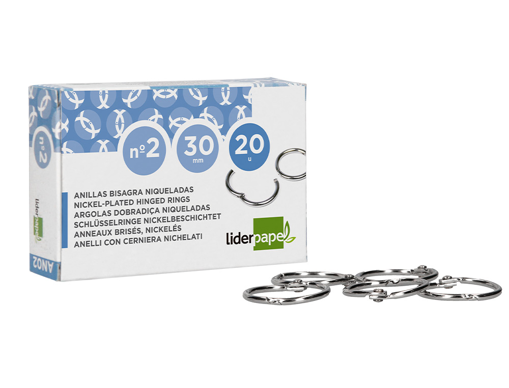 Argolas niqueladas, n. 2, 30 mm, caixa com 20 unidades ( Imagem 4 de 12 ) - Preview