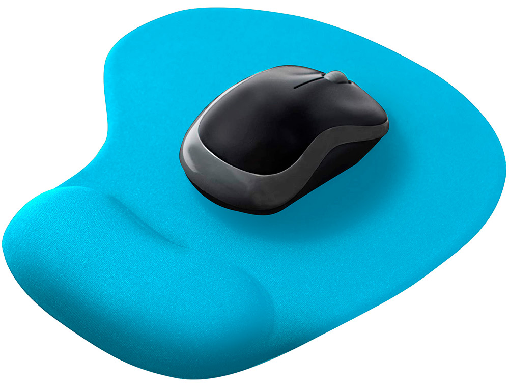Tapete para rato q-connect com apoio de pulsos de gel cor turquesa ( Imagem 4 de 6 ) - Preview