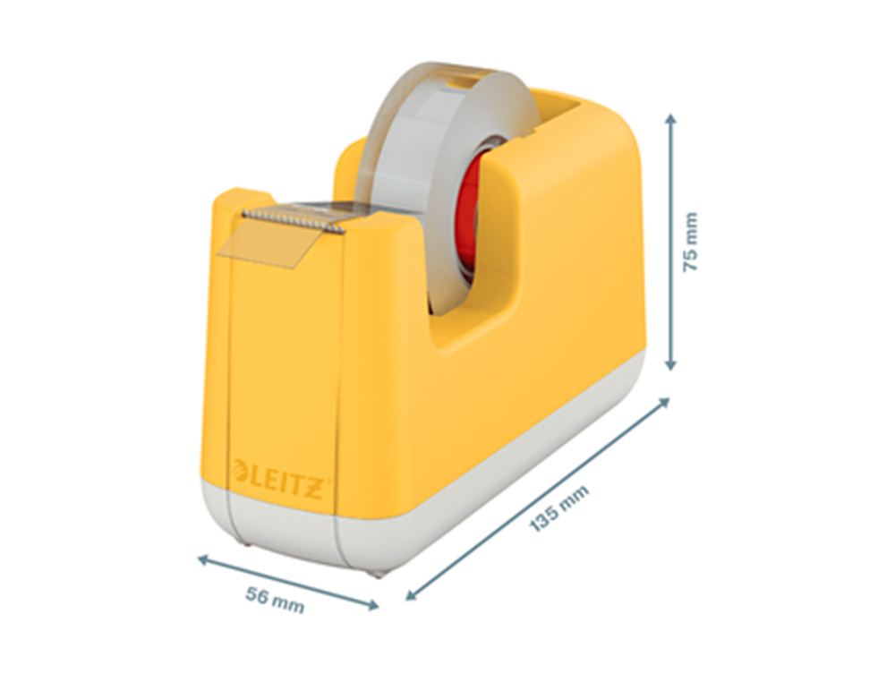 Desenrolador Fita Cola Leitz Cosy Amarelo 53670019 ( Imagem 5 de 7 ) - Preview