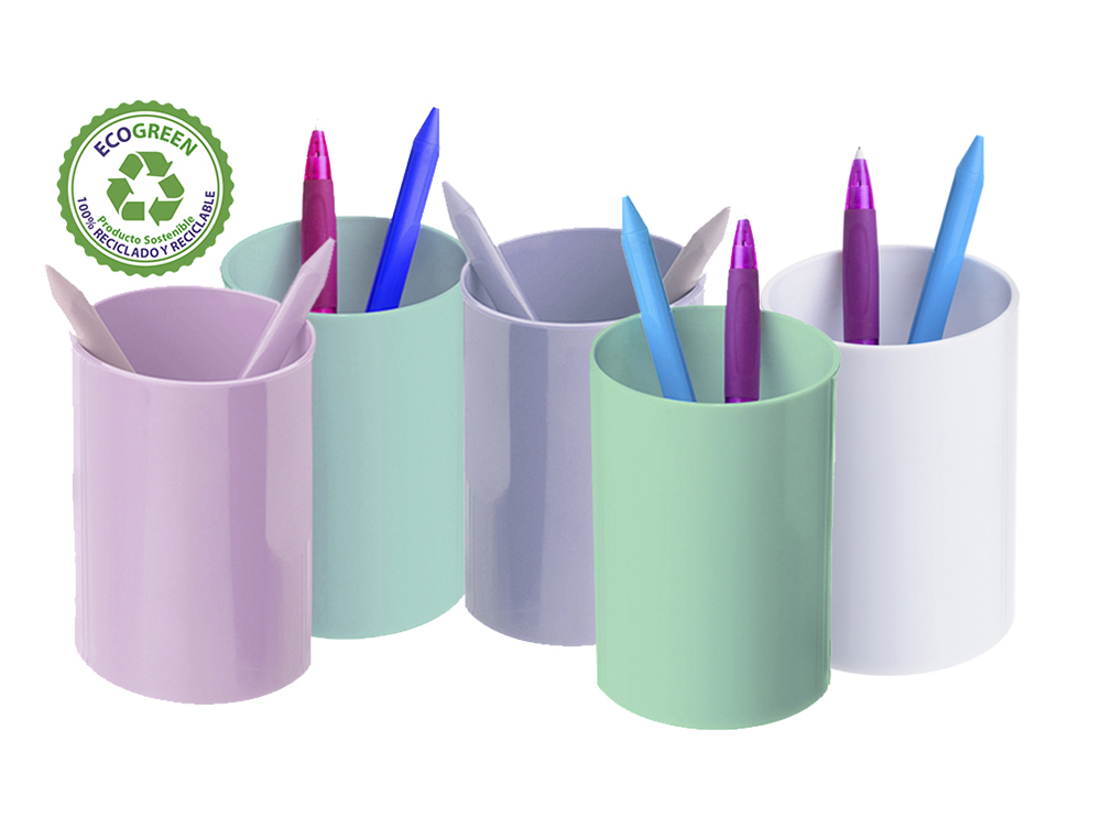 Porta Lápis Archivo 2000 Ecogreen Plástico 100% Reciclado e Reciclável Cor Azul Pastel ( Imagem 5 de 5 ) - Preview