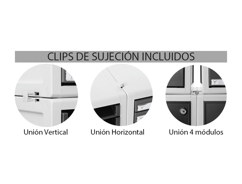 Bloco classificador 8409c 9 gavetas cor cinza 356x316x303 mm ( Imagem 3 de 5 ) - Preview