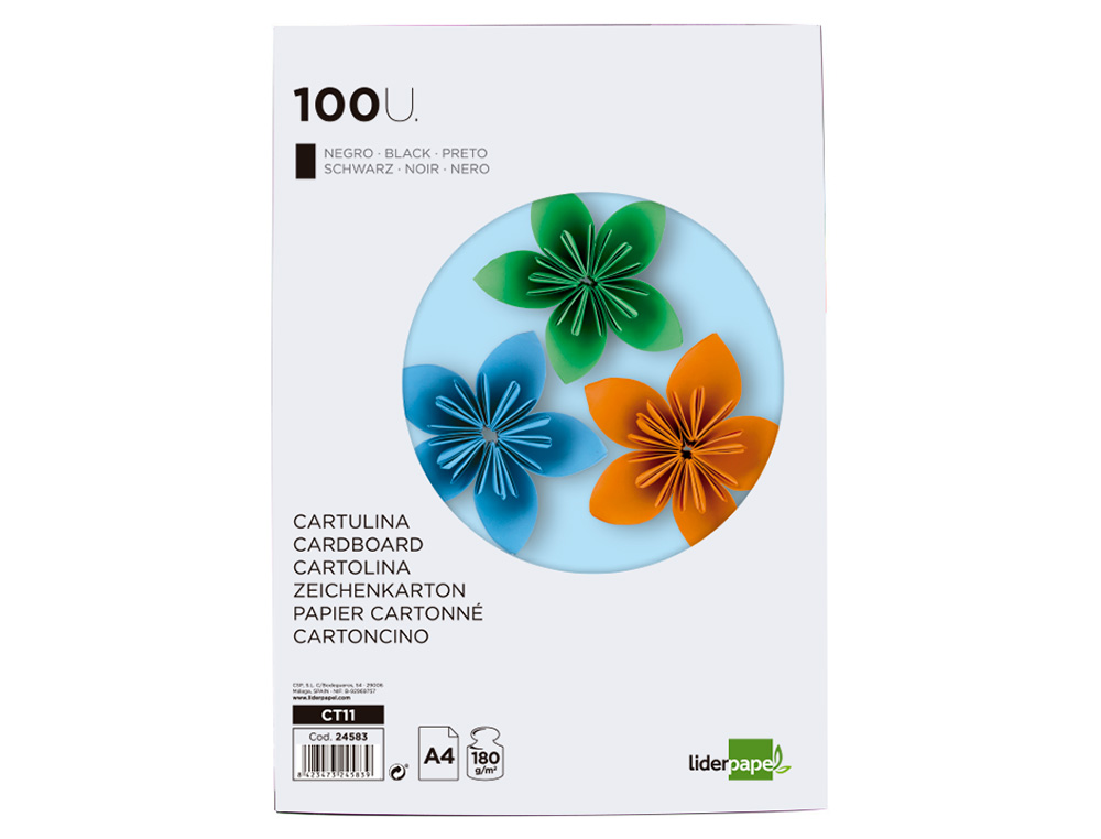 LIDERPAPEL - EMB. 100 FLS CARTOLINA PRT - CT11 ( Imagem 2 de 17 ) - Preview