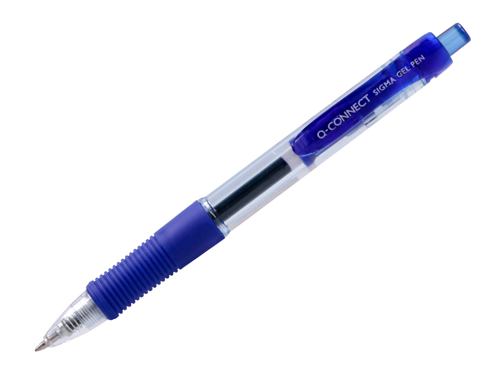 Esferografica q-connect sigma retratil 0,5 mm cor azul (12 unidades) ( Imagem 2 de 8 ) - Preview
