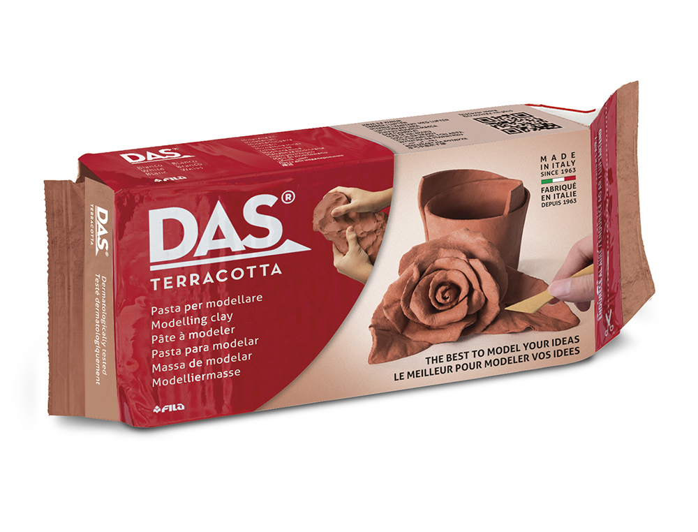 DAS - PASTA DE MODELAR 500g - TERRACOTA ( Imagem 2 de 3 ) - Preview