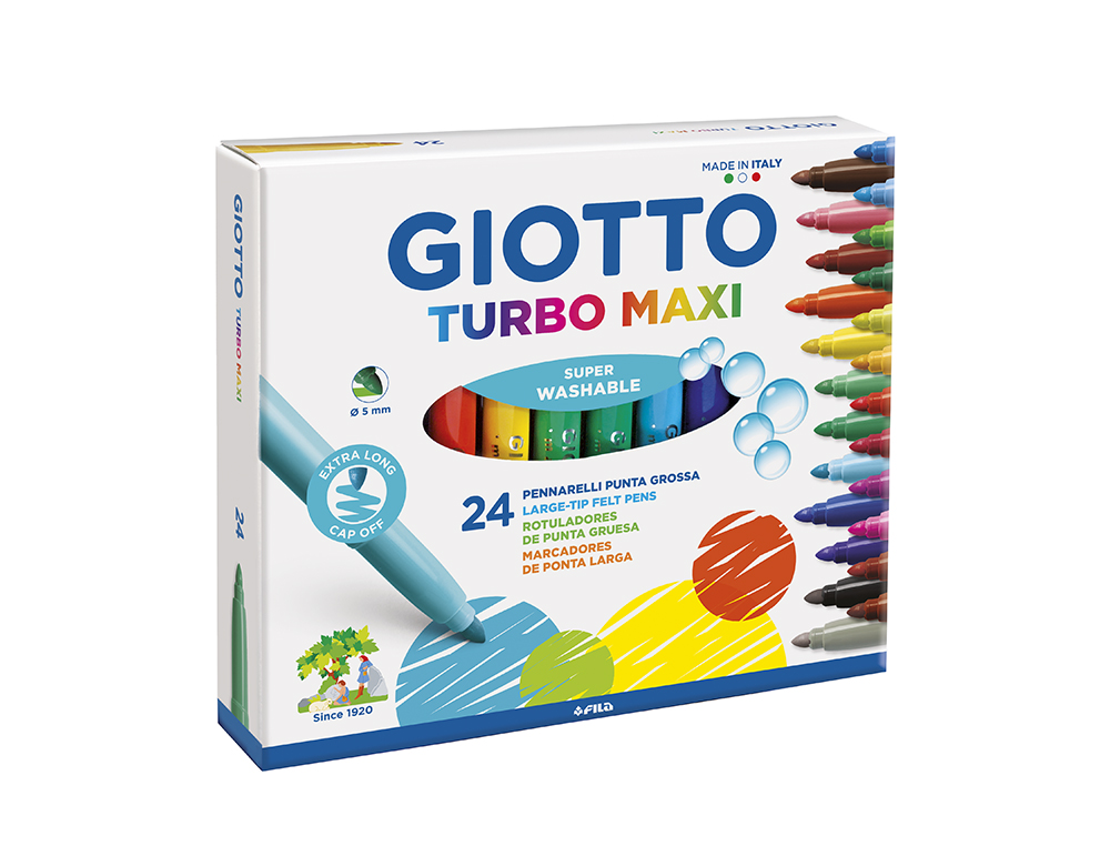 Canetas de Feltro GIOTTO Turbo Maxi ( Imagem 2 de 6 ) - Preview