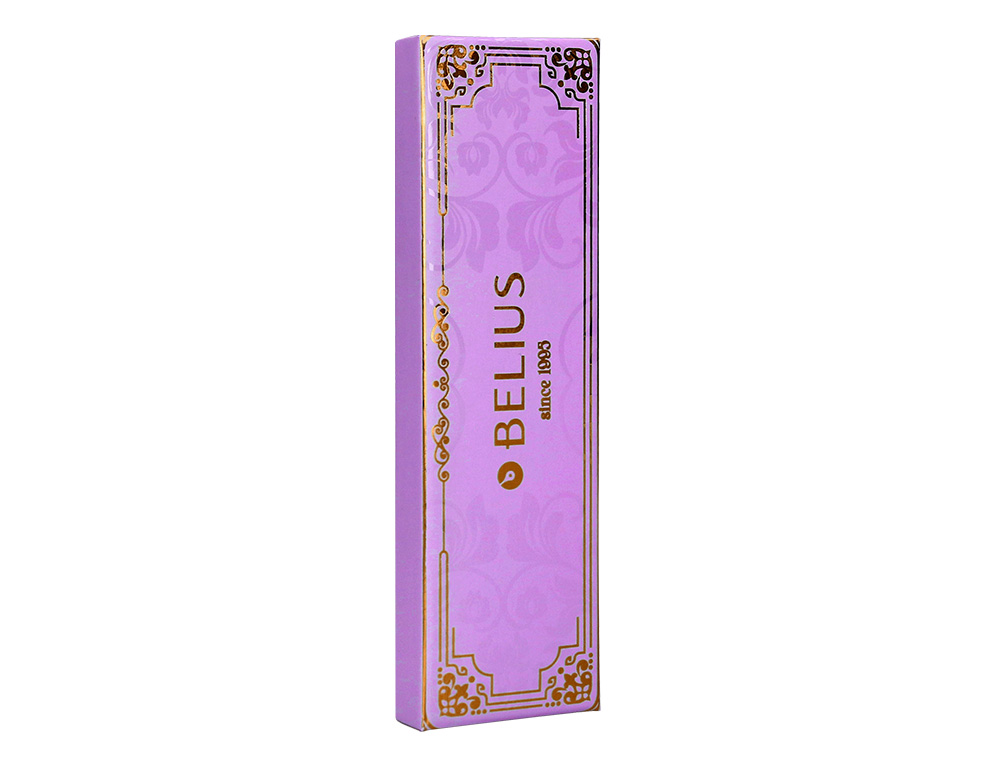 Esferografica belius hexa corpo hexagonal roxo dourado tinta azul caixa de oferta ( Imagem 4 de 19 ) - Preview