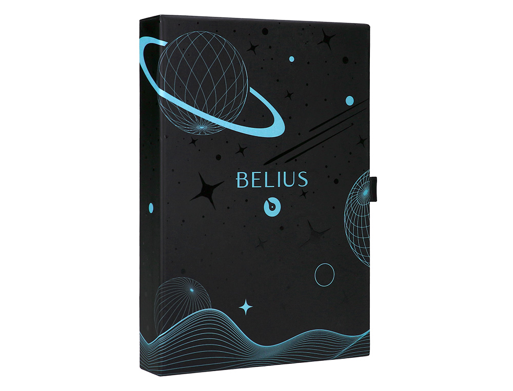 Caneta e bolsa de couro belius azul tinta preta caixa de oferta ( Imagem 4 de 23 ) - Preview