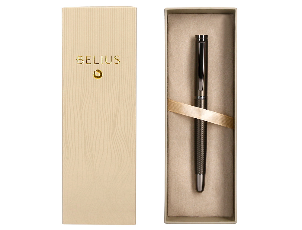 Caneta belius wave aluminio textura wavy kaki tinta azul caixa de oferta ( Imagem 5 de 21 ) - Preview