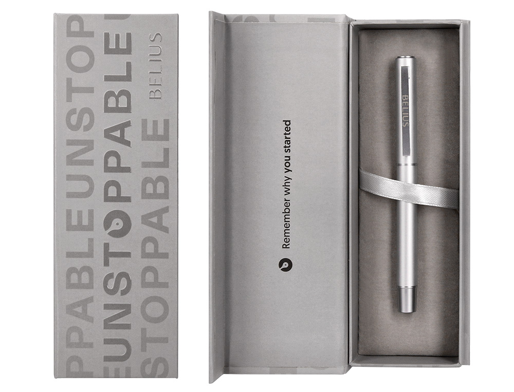Roller belius unstoppable prateado tinta preta caixa de oferta ( Imagem 5 de 19 ) - Preview