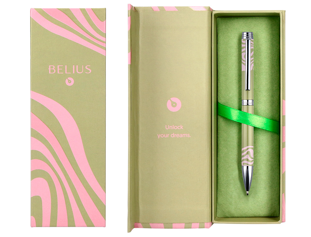 Roller belius retro verde matcha prateado tinta preta caixa de oferta ( Imagem 5 de 15 ) - Preview