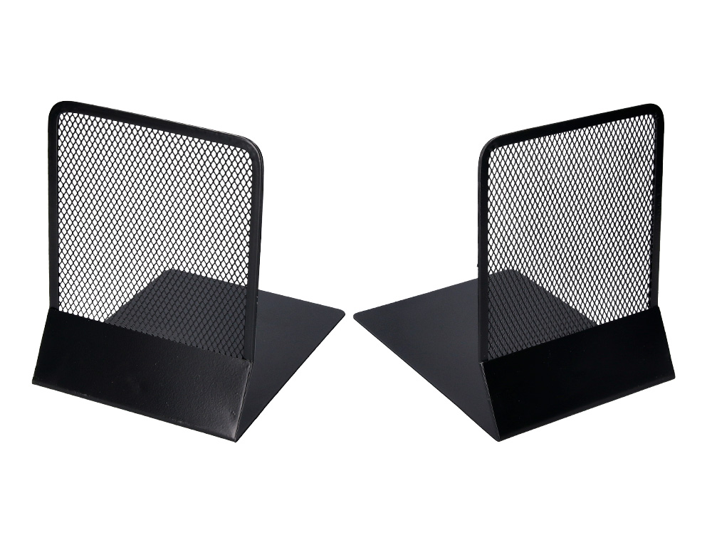 Apoia livros metalico q-connect kf15098 preto -conjunto -135x152x165 mm ( Imagem 3 de 9 ) - Preview