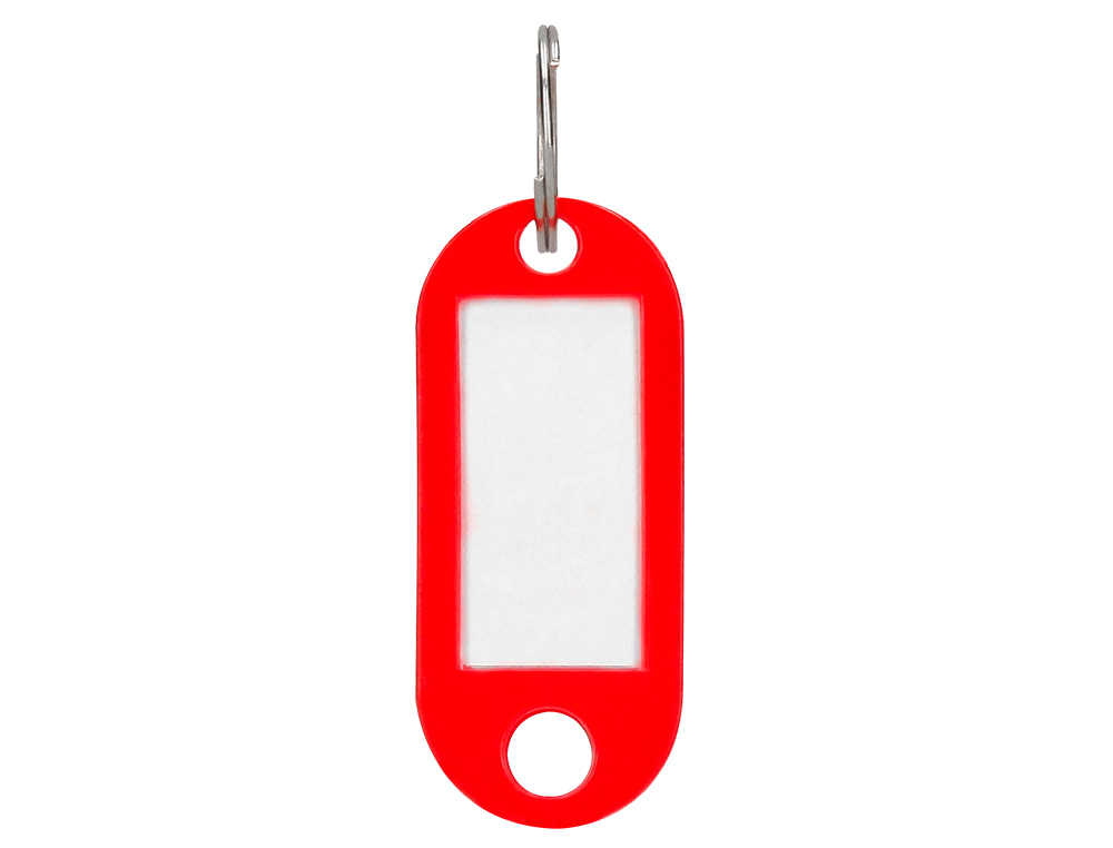 Chaveiro porta-etiquetas q-connect vermelho caixa 100 unidades ( Imagem 2 de 12 ) - Preview