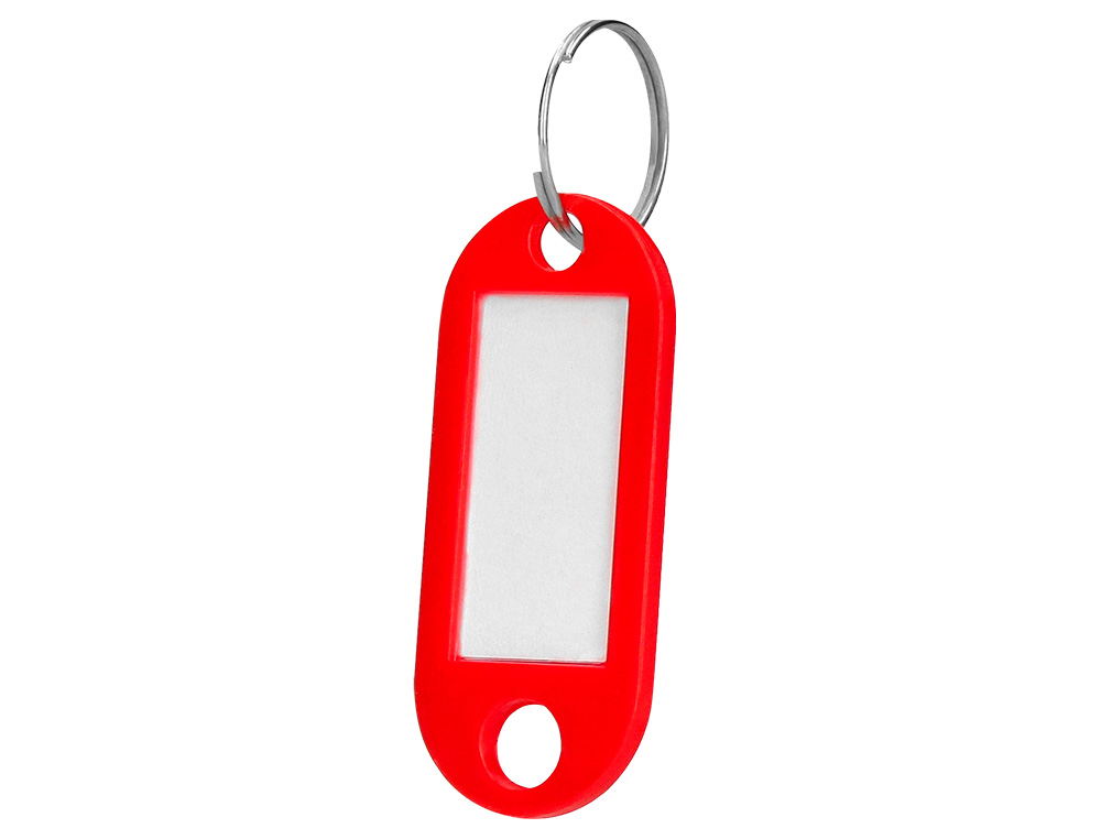 Chaveiro porta-etiquetas q-connect vermelho caixa 100 unidades ( Imagem 3 de 12 ) - Preview
