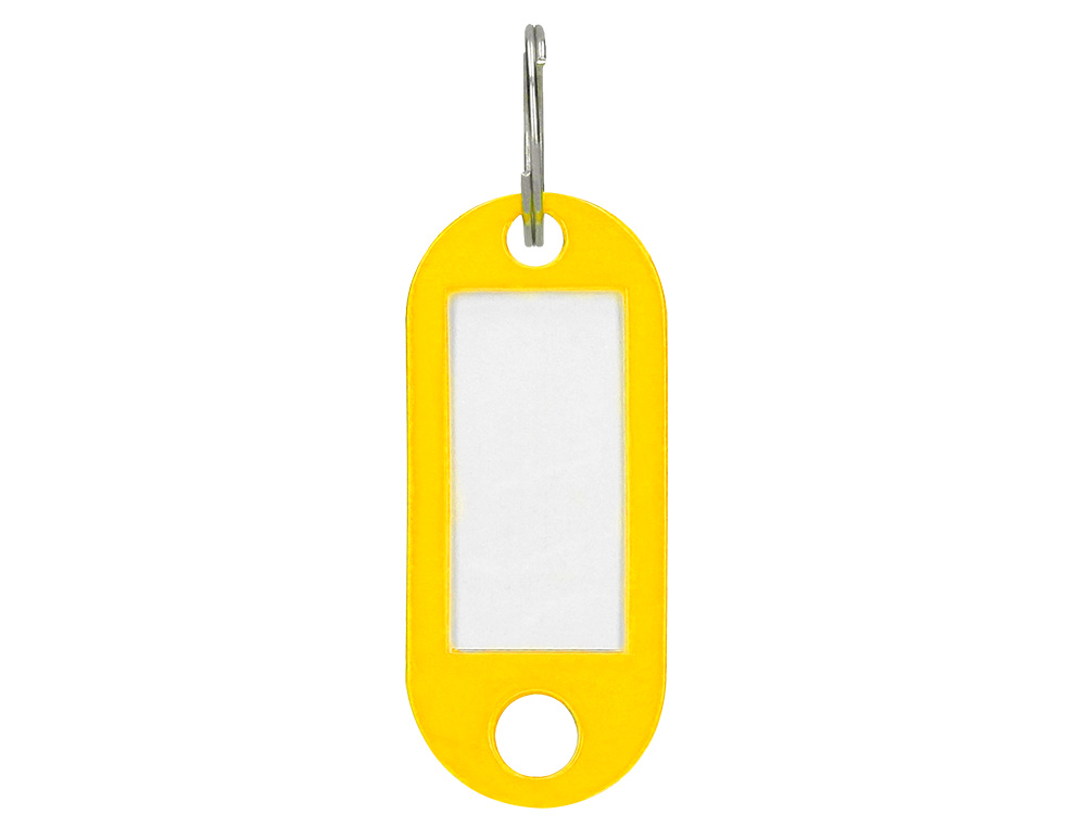 Chaveiro porta-etiquetas q-connect amarelo caixa 100 unidades ( Imagem 2 de 12 ) - Preview