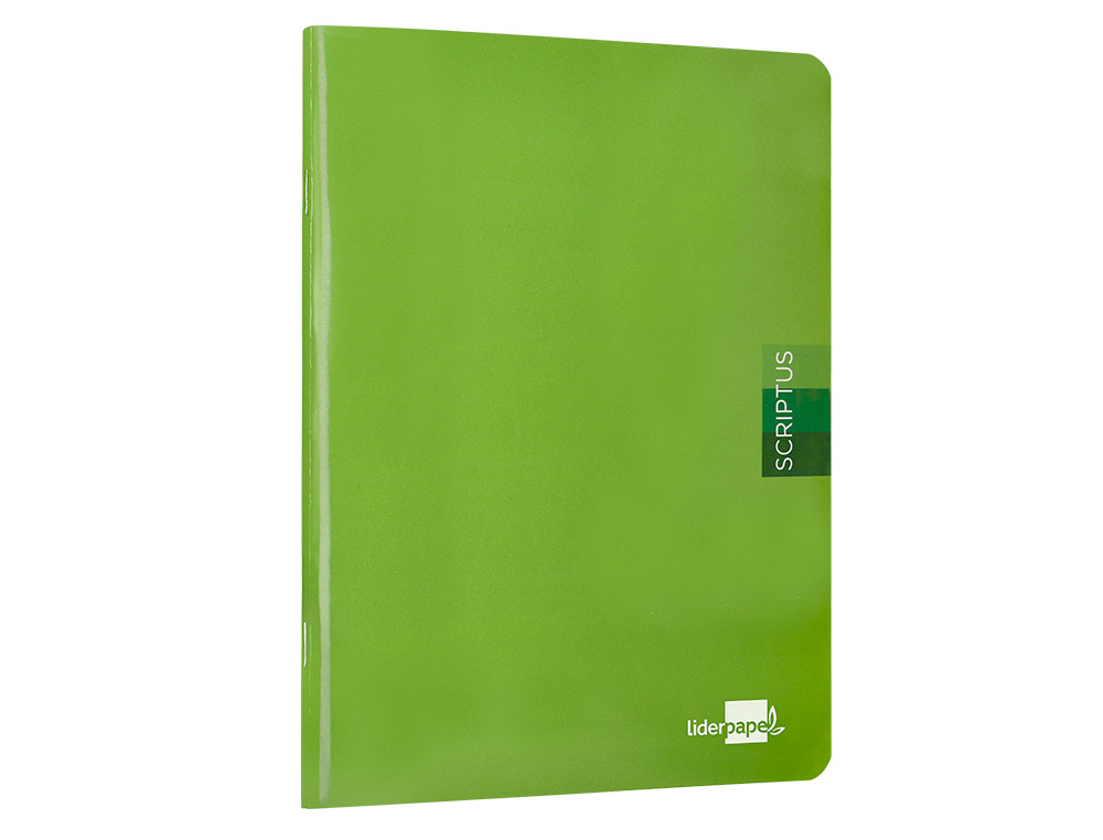 Caderno escolar liderpapel scriptus 48 f din a5 quadriculado 4 mm capa verde papel 90 gr (5 unidades) ( Imagem 5 de 10 ) - Preview